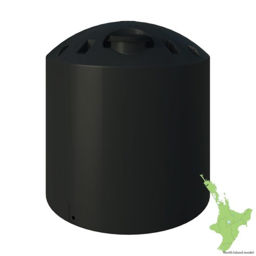 A black 14T Molasses Tank with a logo on it.