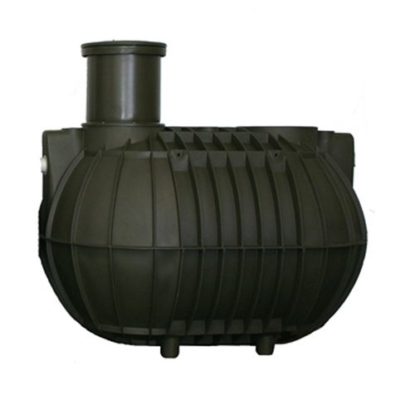 A 3,600 Ltr - No Filter black plastic tank with a lid on it.