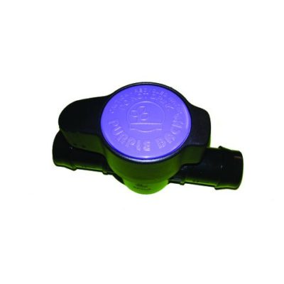 Description: Drip line - 25mm Flush Valve (2 pack) with a purple button on it.
